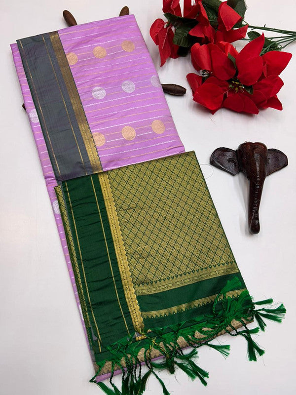 Semi Silk Saree(Diwali Offer)+Jute Bag Free