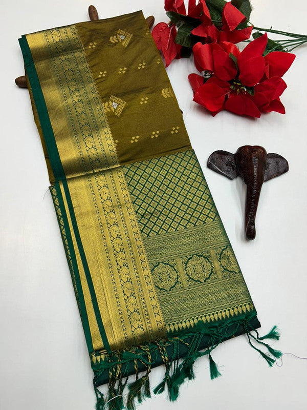 Semi Silk Saree(Diwali Offer)+Jute Bag Free