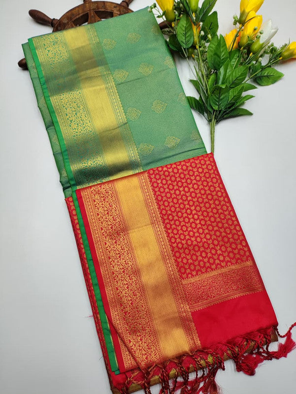 Semi Silk Saree(Diwali Offer)+Jute Bag Free