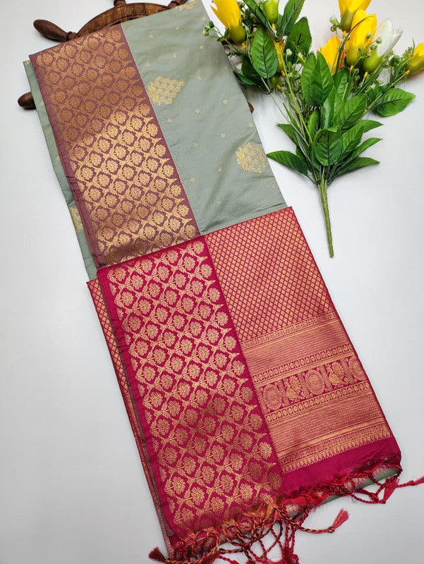 Semi Silk Saree(Diwali Offer)+Jute Bag Free