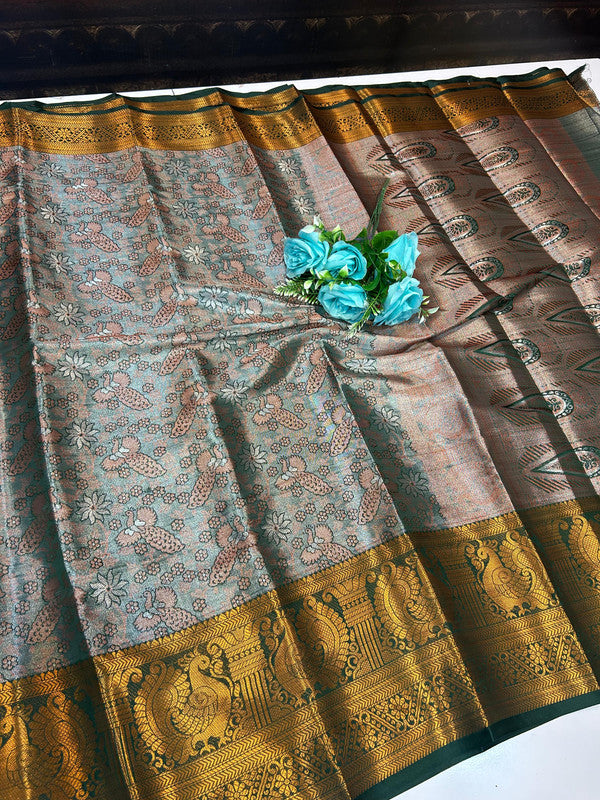 (Offer) Two Gram Tissue Saree