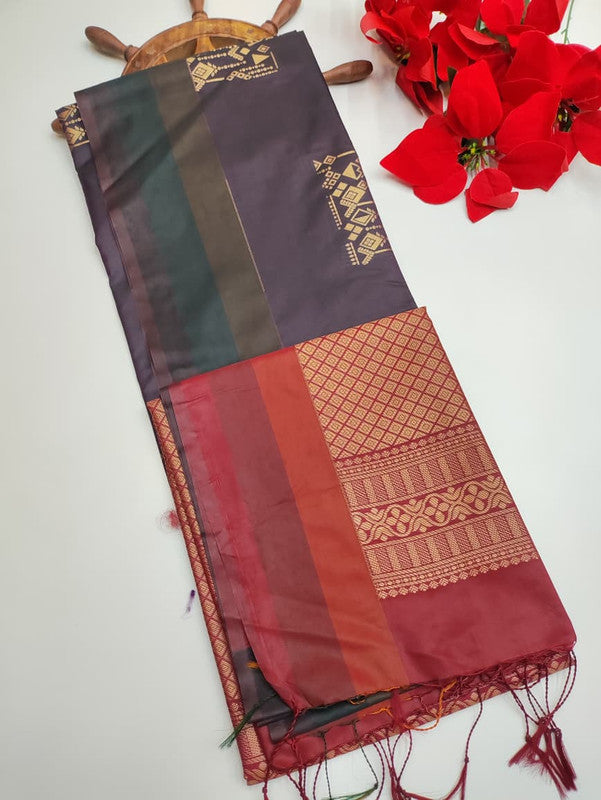Luxury Semi Silk Saree(Diwali sale) SE27