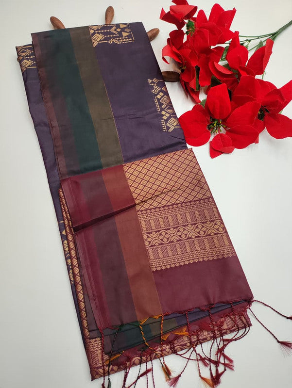 Luxury Semi Silk Saree(Diwali sale) SE34