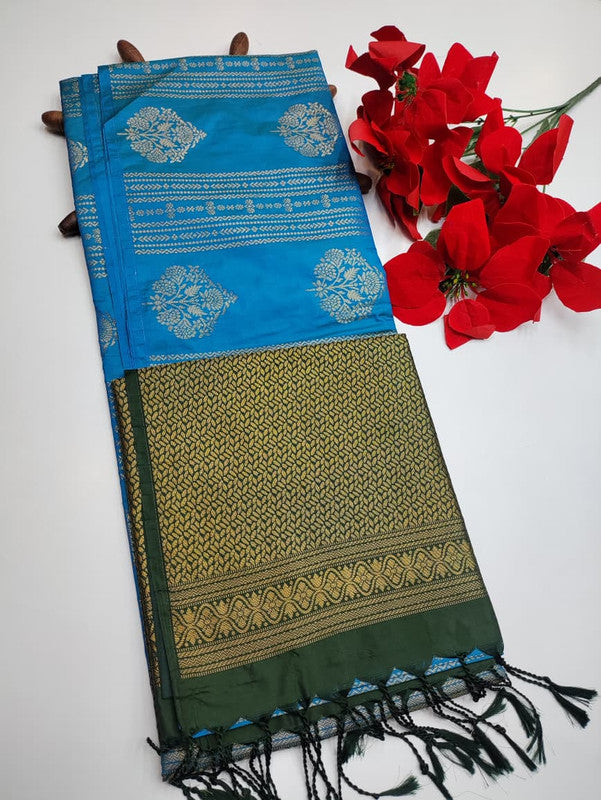 Luxury Semi Silk Saree+Jute Bag free(Diwali sale) SE77