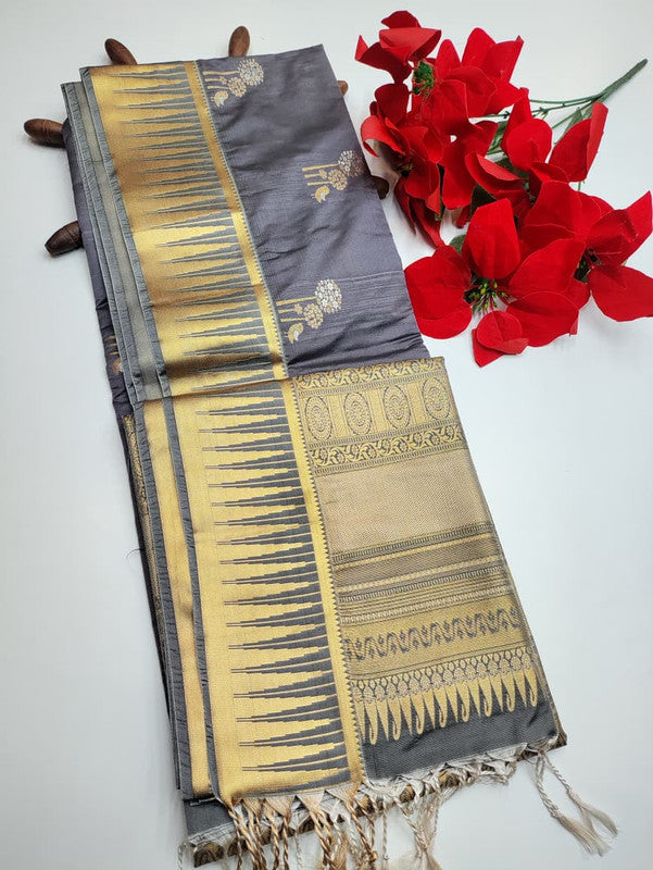 Luxury Semi Silk Saree+Jute Bag free(Diwali sale) SE84