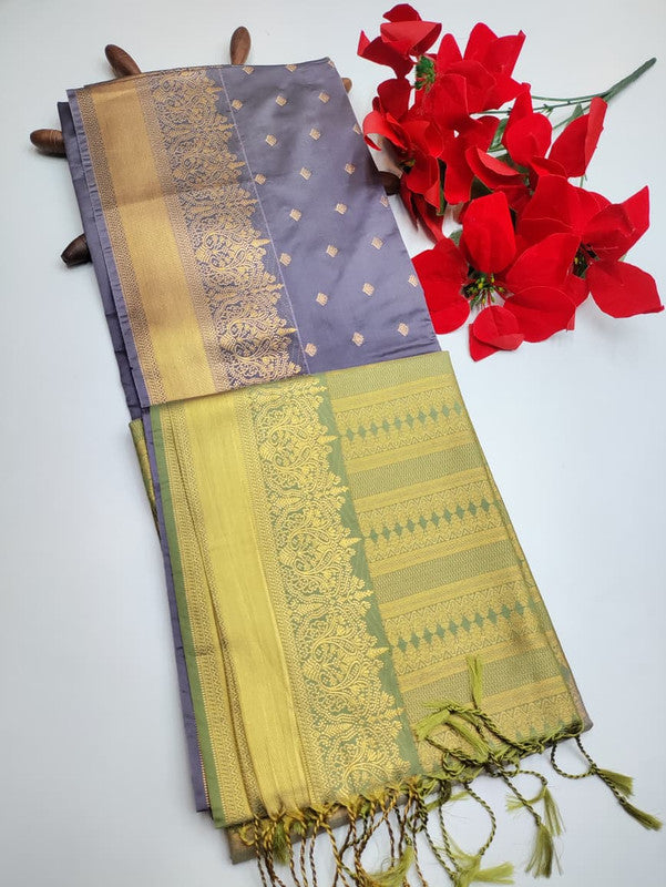 Luxury Semi Silk Saree+Jute Bag free(Diwali sale) SE96