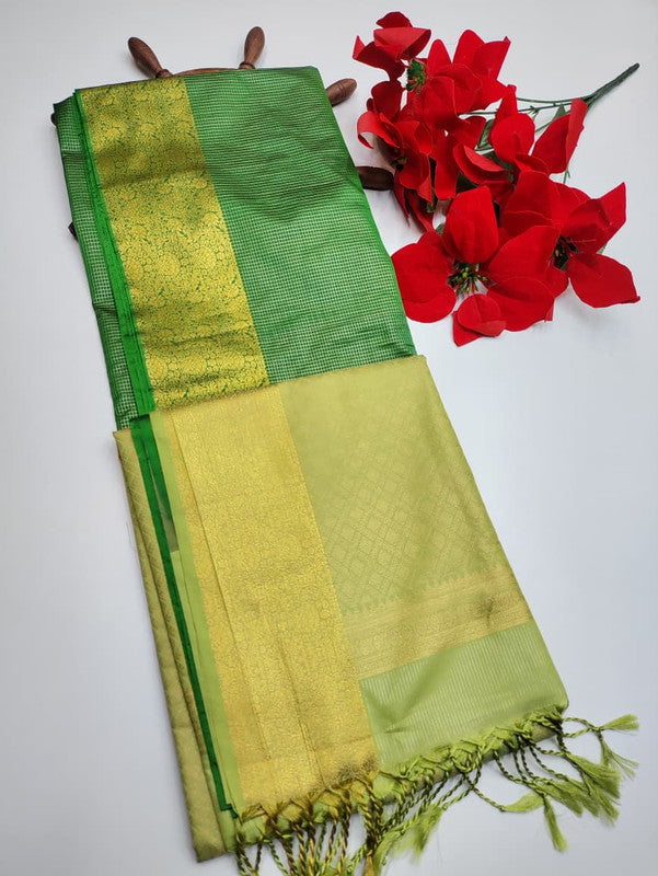 Luxury Semi Silk Saree+Jute Bag free(Diwali sale) SE104