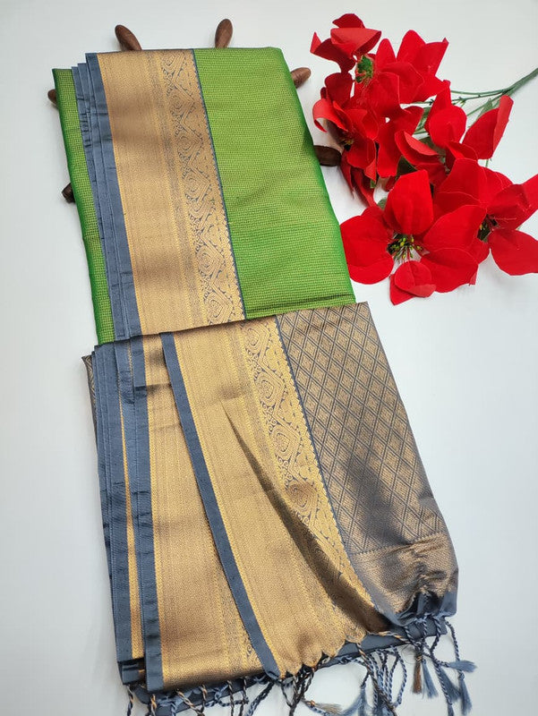 Luxury Semi Silk Saree+Jute Bag free(Diwali sale) SE107