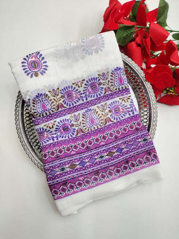 White Leaf Saree (Diwali sale) WF08