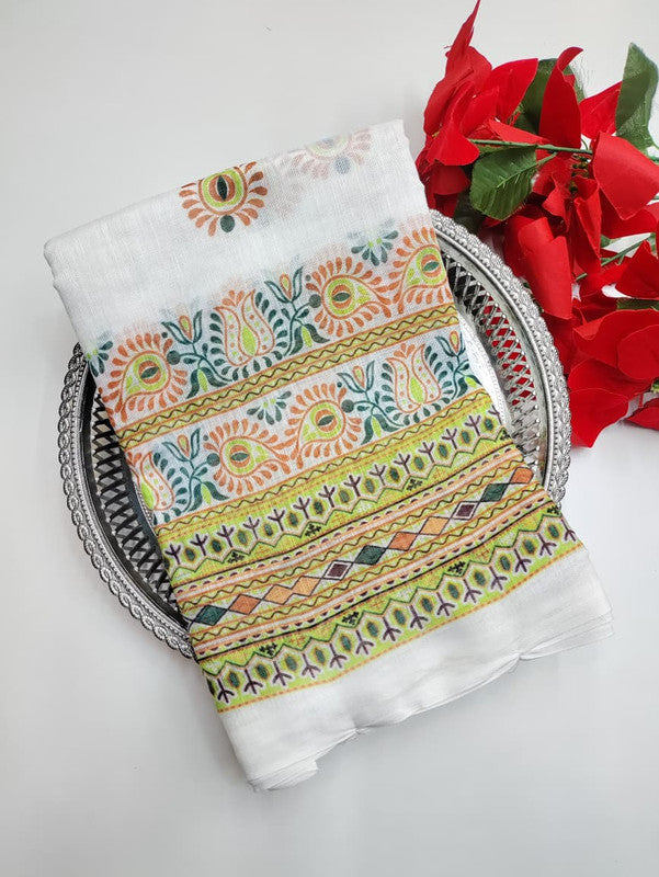 White Leaf Saree (Diwali sale) WF25