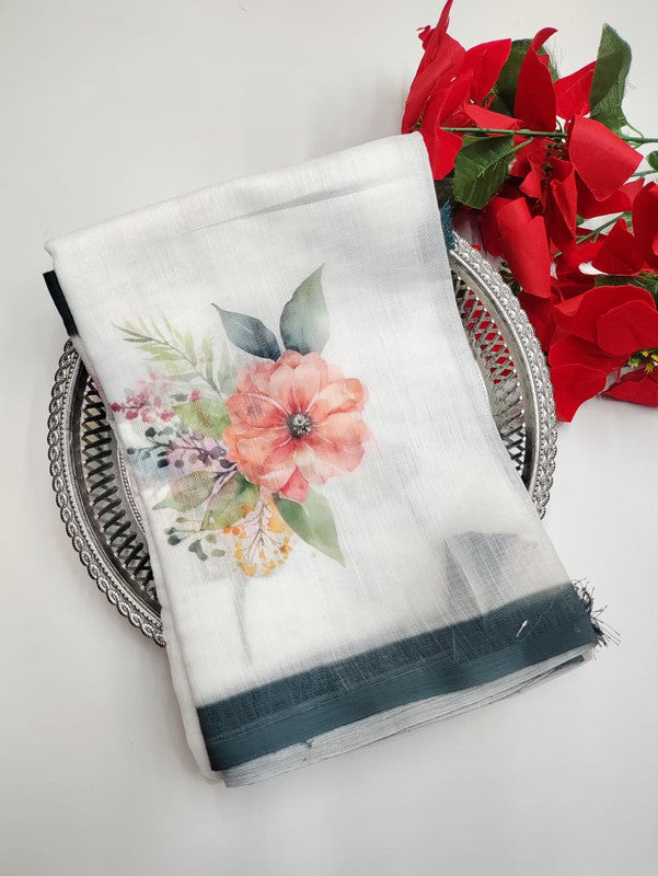White Leaf Saree (Diwali sale) WF27