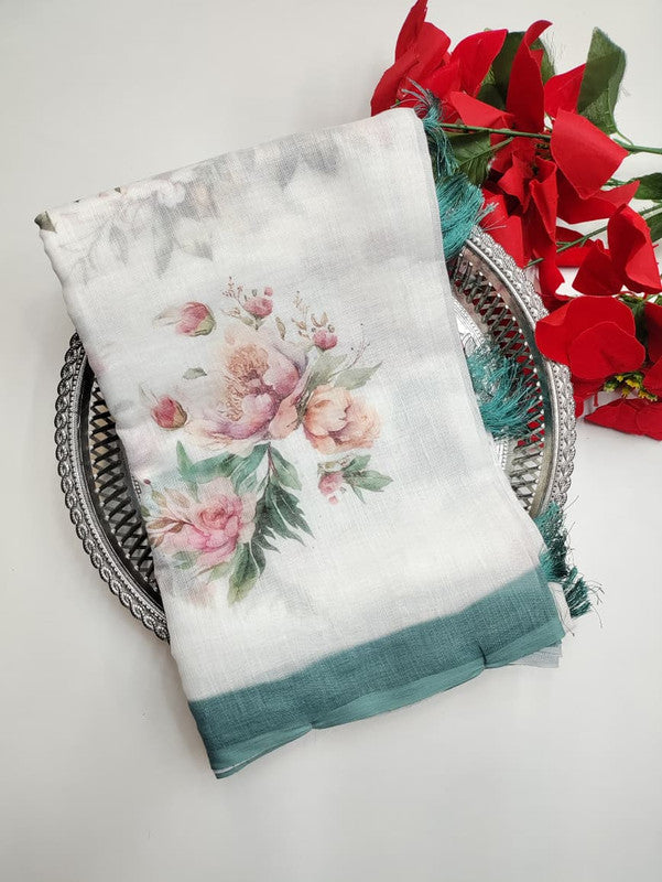 White Leaf Saree (Diwali sale) WF31
