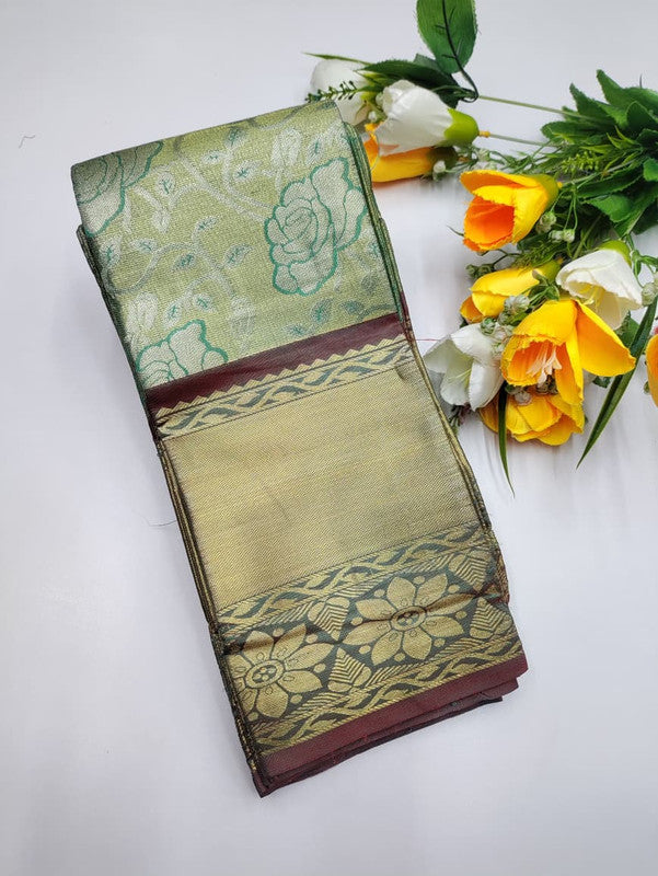 Tissue Rapier Saree(Diwali Sale) RP172