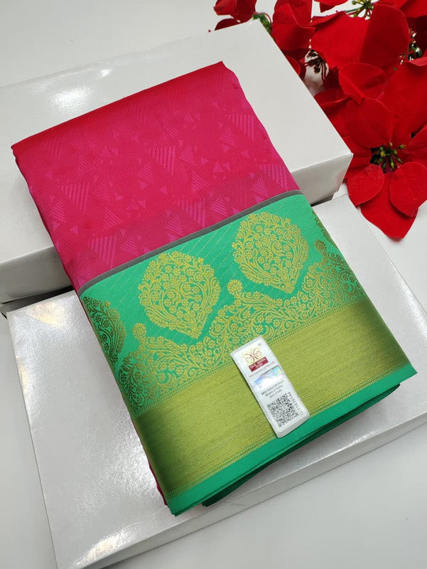Pure Silk Saree +(Diwali Gift) PU32