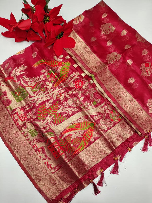 Tussar Cotton Saree