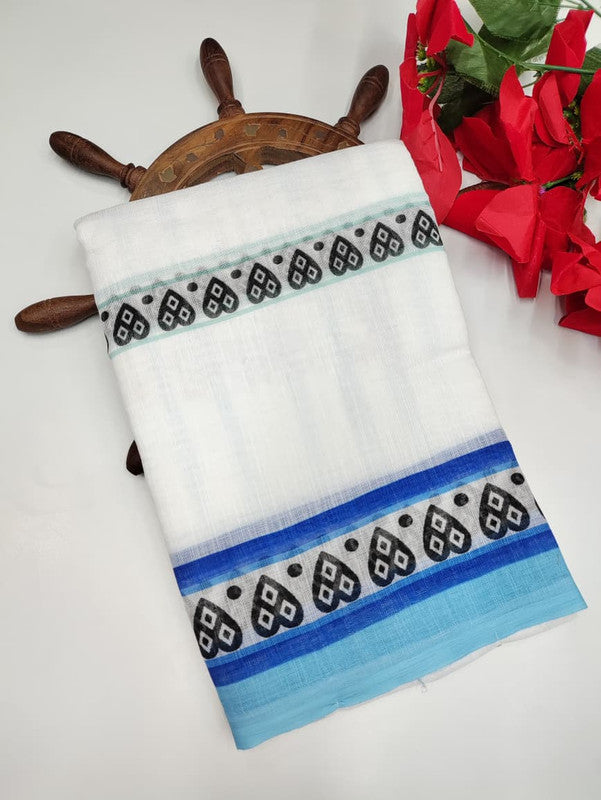 White Leaf Saree WL03