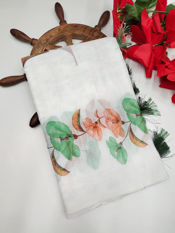 White Leaf Saree WL13