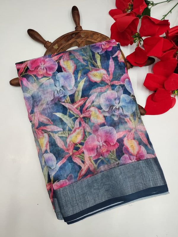 Premium Linen Saree PLS07