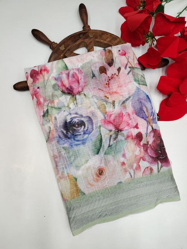 Premium Linen Saree PLS10