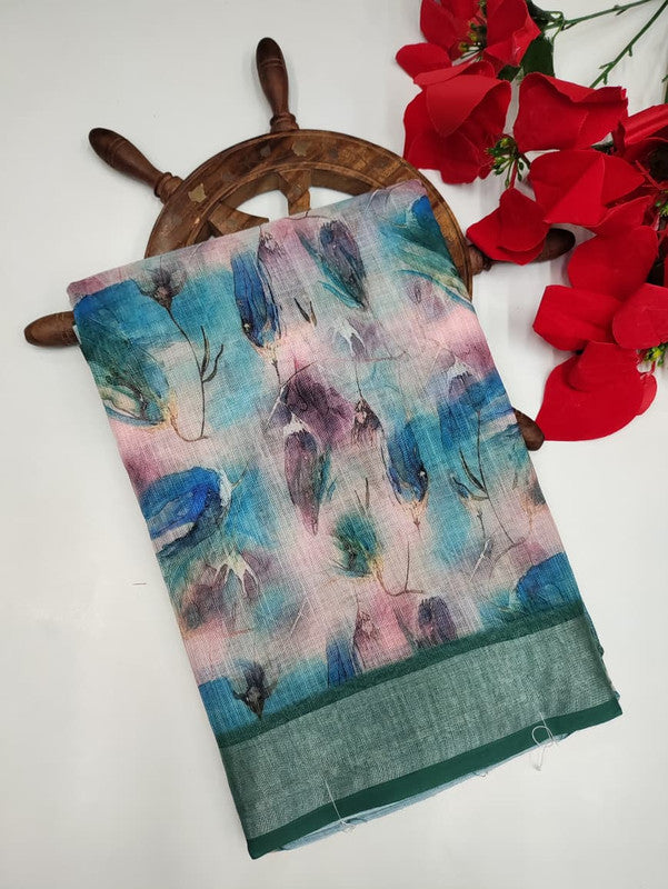 Premium Linen Saree PLS21