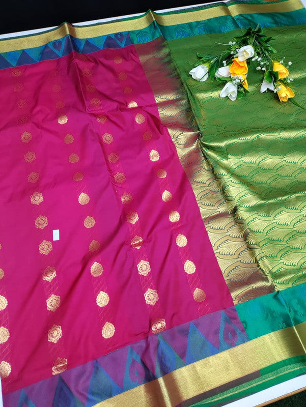 Mayuri pattu (Christmas Offer) PM02+Jute Bag Free