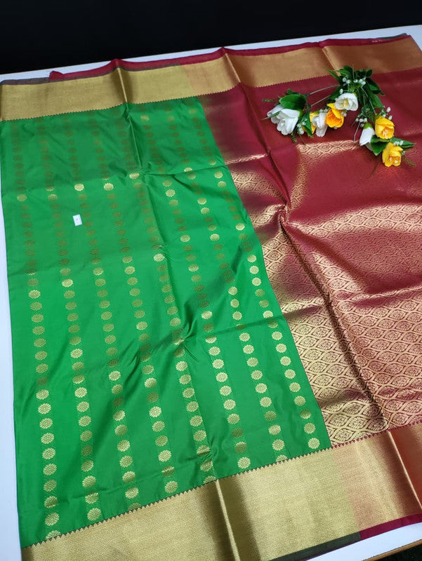 Mayuri pattu (Christmas Offer) PM06+Jute Bag Free