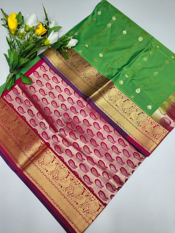 Mayuri pattu (Christmas Offer) PM21+Jute Bag Free