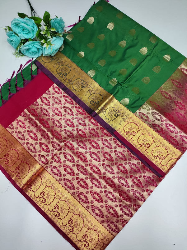 Mayuri pattu (Christmas Offer) PM64+Jute Bag Free