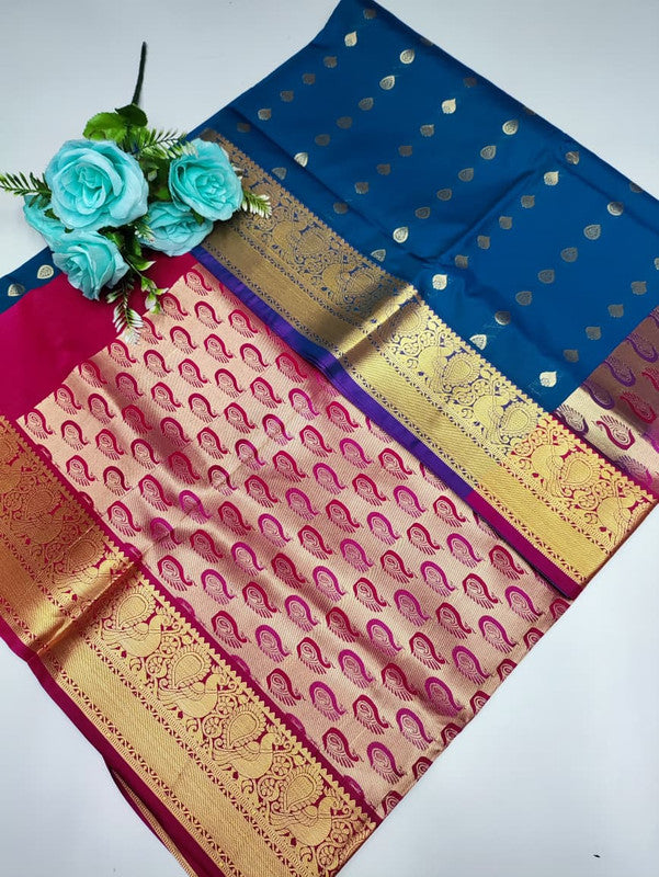 Mayuri pattu (Christmas Offer) PM 121+Jute Bag Free