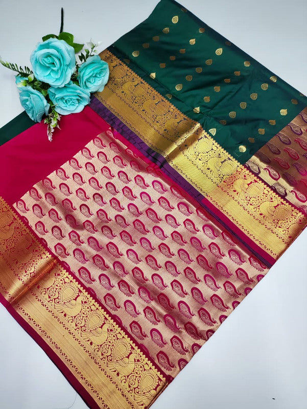 Mayuri pattu (Christmas Offer) PM175 +Jute Bag Free