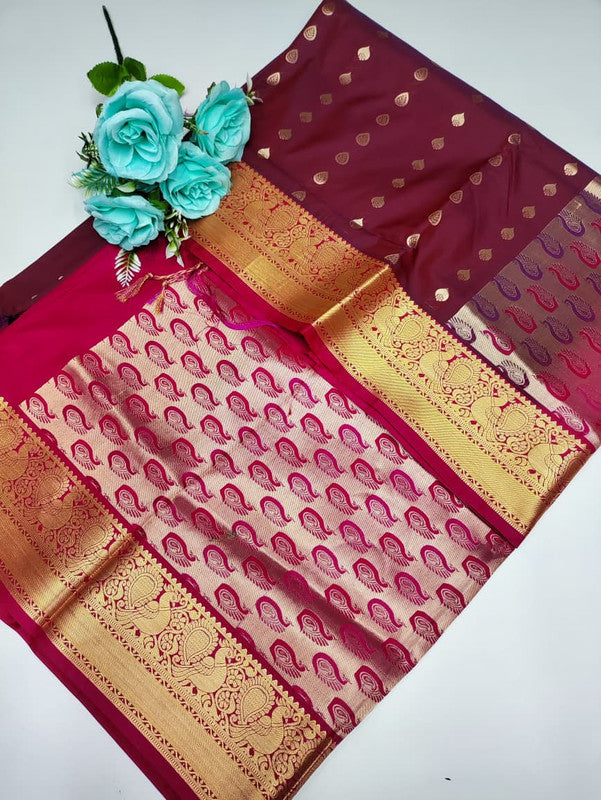 Mayuri pattu (Christmas Offer) PM189 +Jute Bag Free