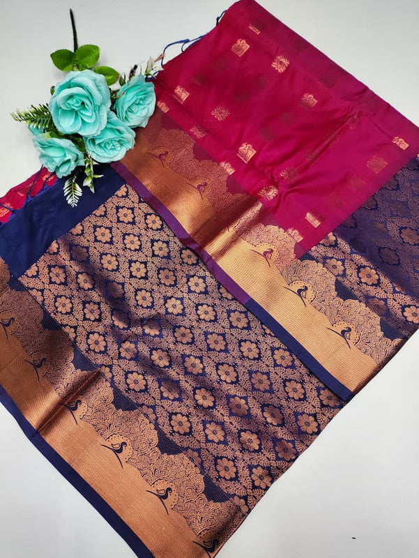 Mayuri pattu (Christmas Offer) PM197 +Jute Bag Free