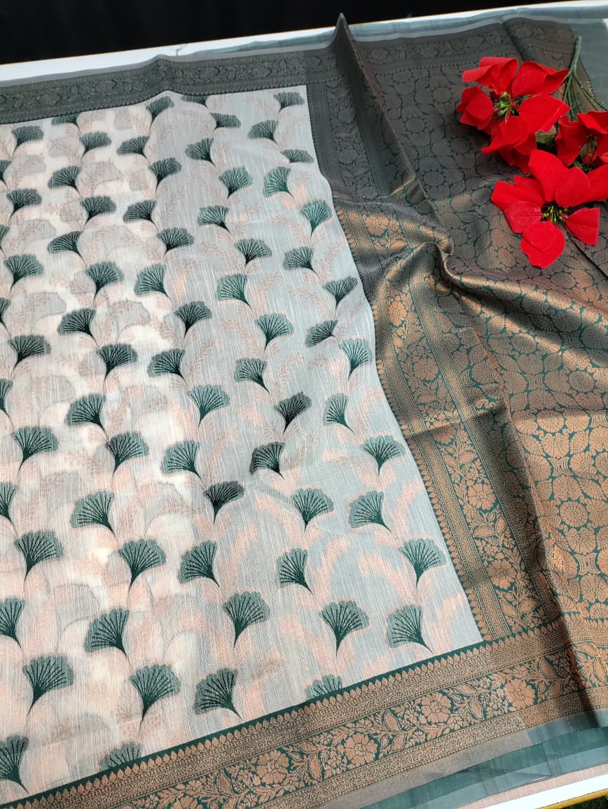 Premium All Self Linen Saree PAS05