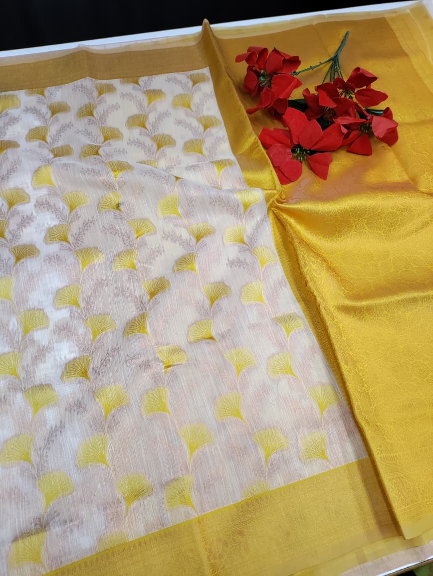 Premium All Self Linen Saree PAS07