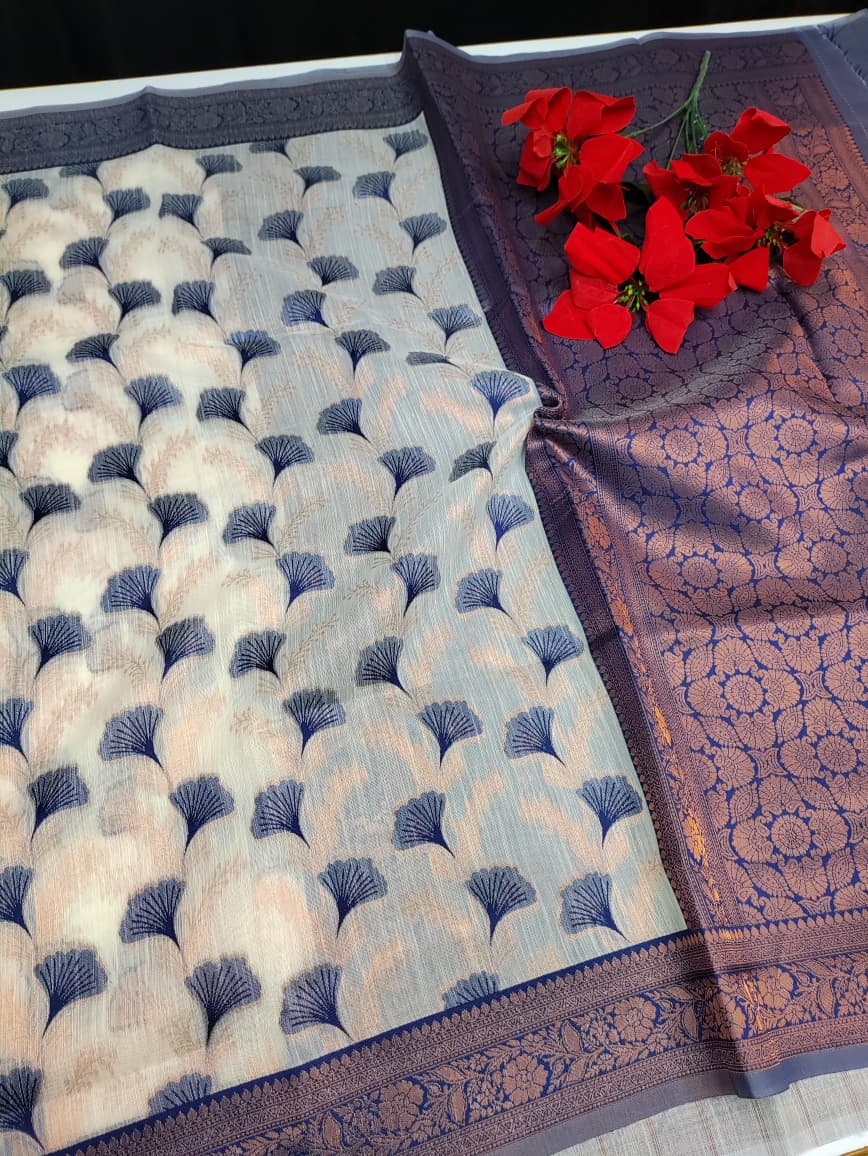 Premium All Self Linen Saree PAS04