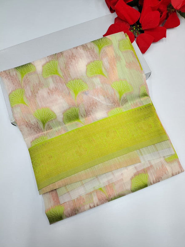 Premium All Self Linen Saree PAS02