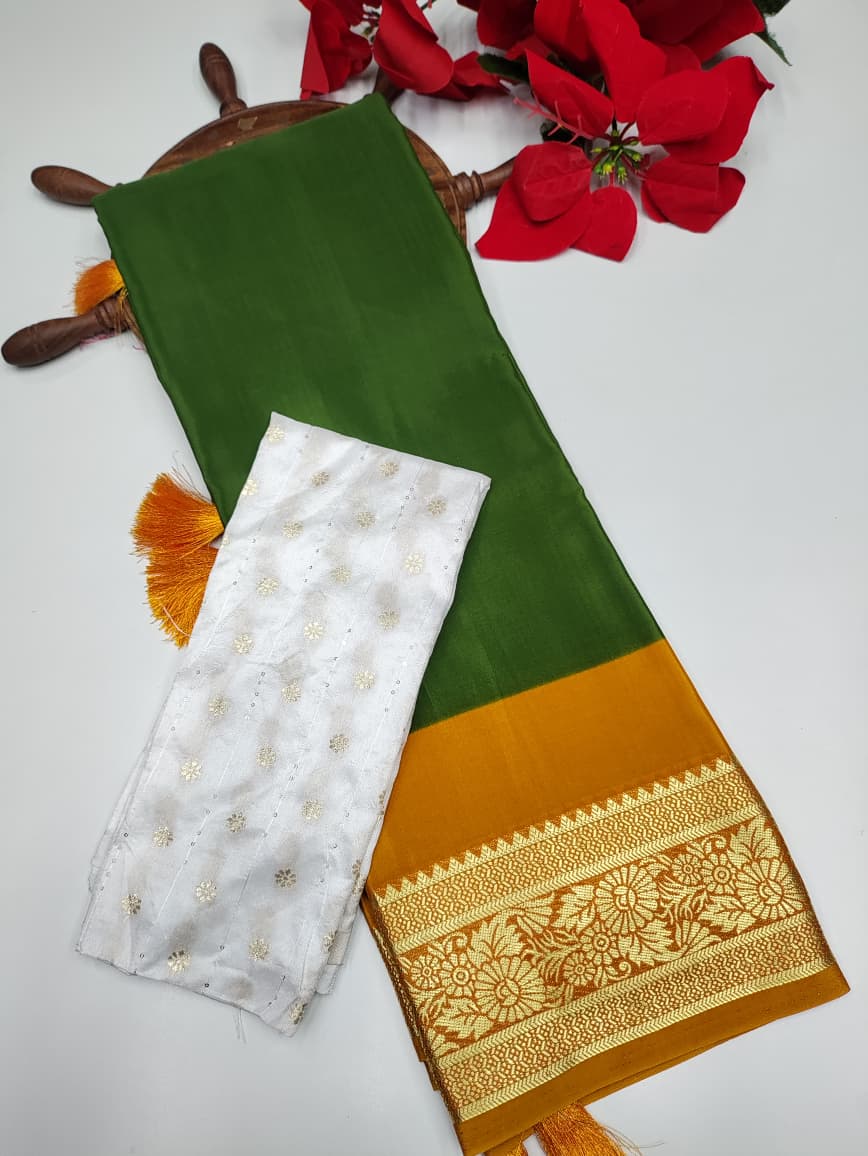 Mysore Crepe Silk Saree MY34