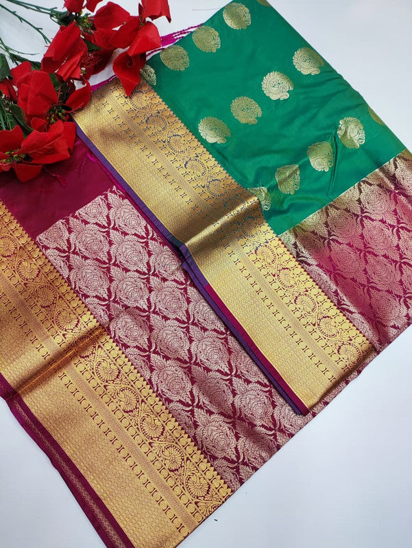 Mayuri pattu Saree MA09 +(Jute Bag Free)