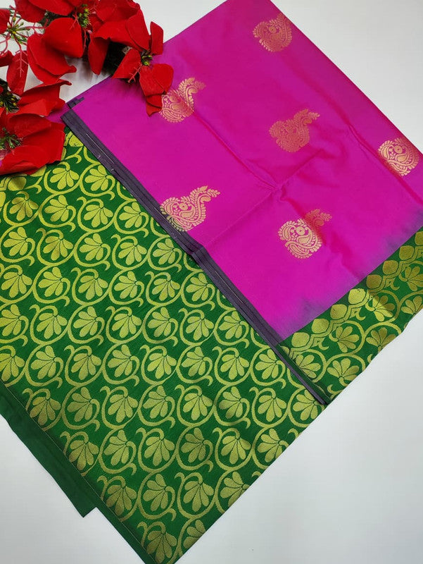 Mayuri pattu Saree MA15 +(Jute Bag Free)