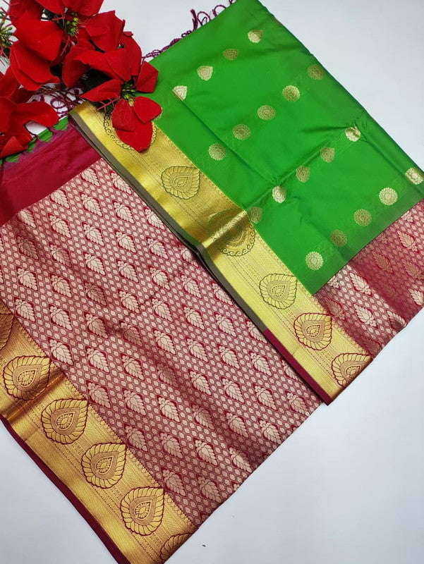 Mayuri pattu Saree MA22 +(Jute Bag Free)