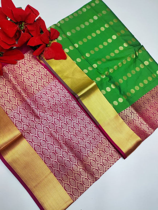 Mayuri pattu Saree MA32 +(Jute Bag Free)