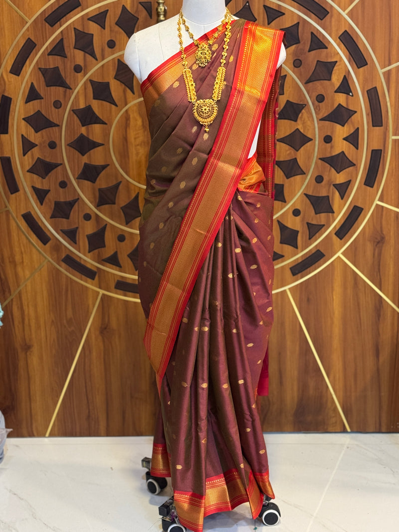 Ruby Soft Silk Saree with |Zari Work| R20