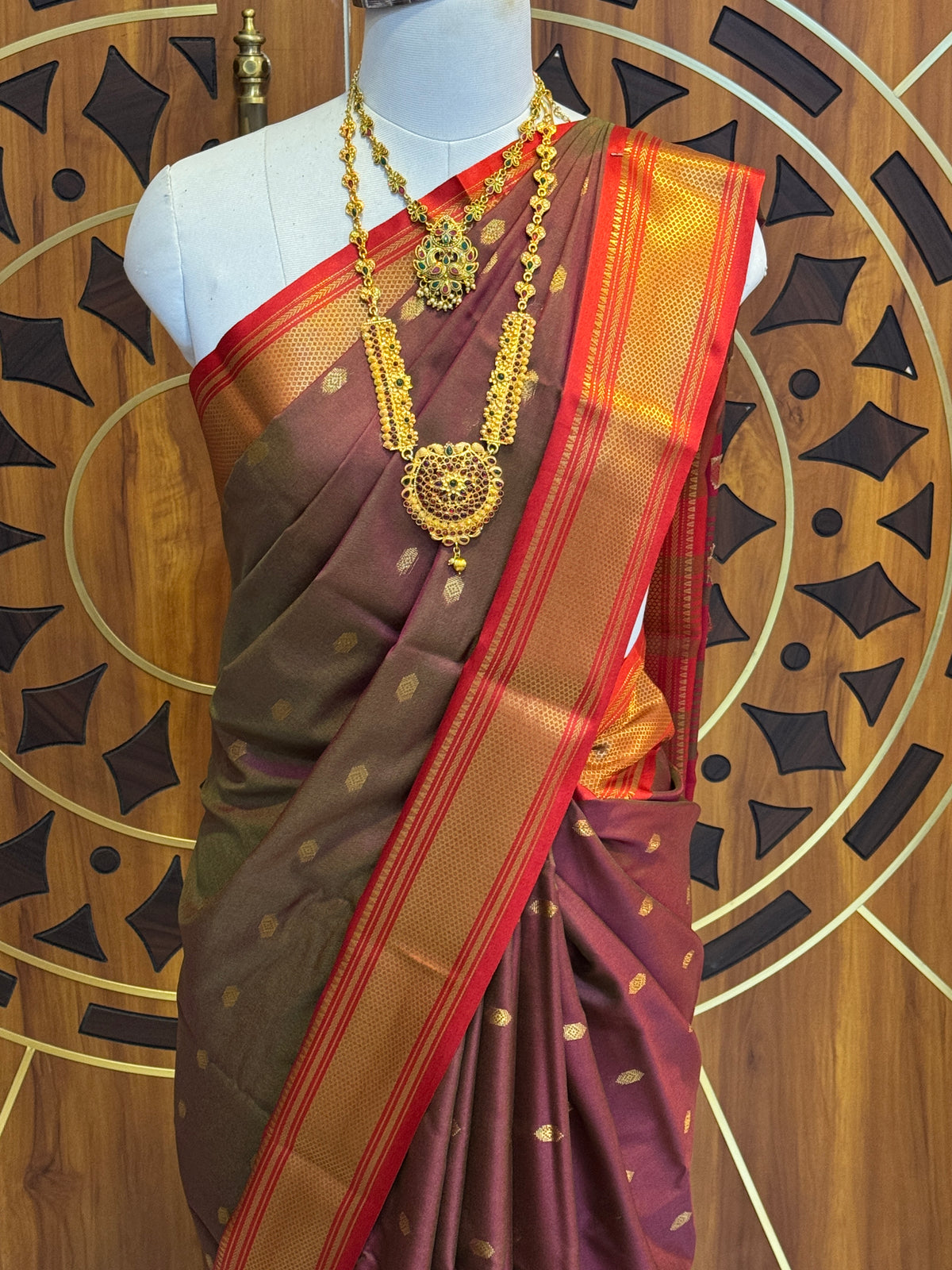Ruby Soft Silk Saree with |Zari Work| R20