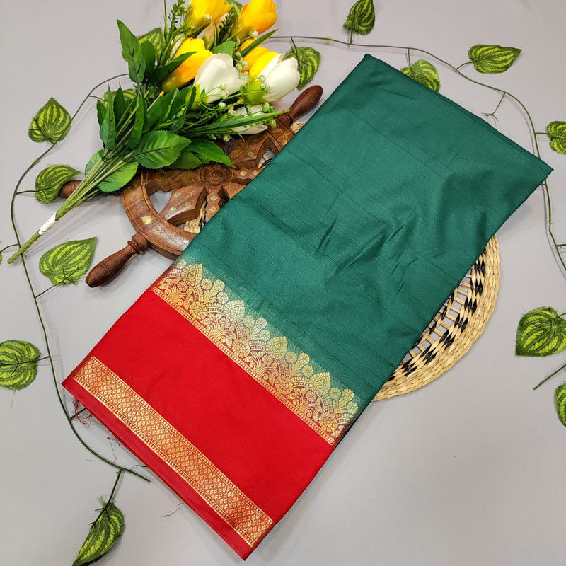 Mysore Plain Crepe Silk Saree
