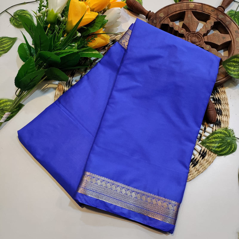 Mysore Plain Crepe Silk Saree