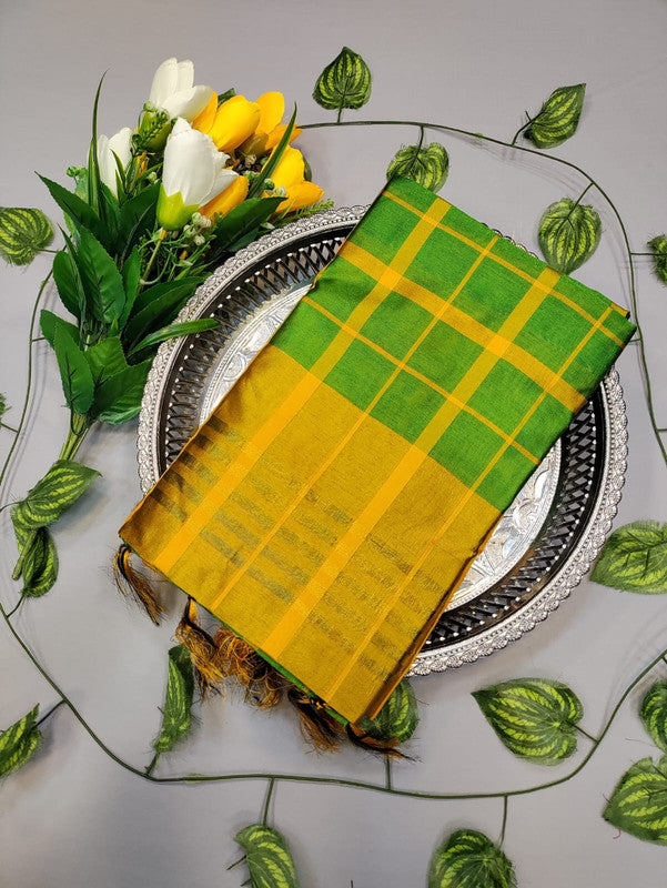 Checked Cotton Saree