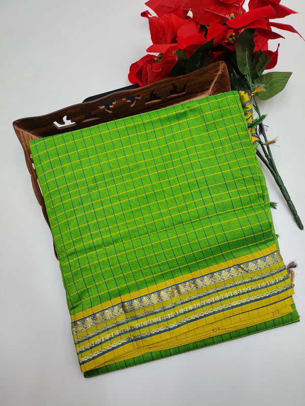 Checked Cotton Saree