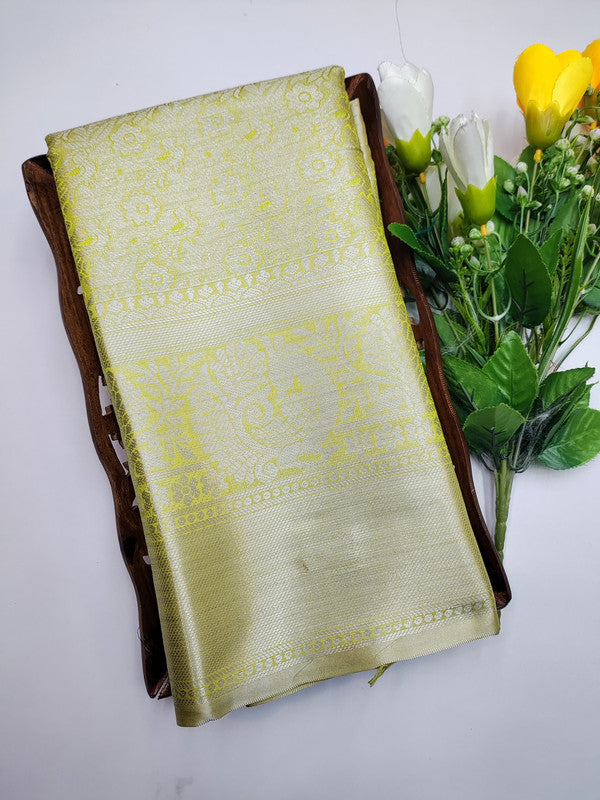 One Gram Silver Tissue Saree