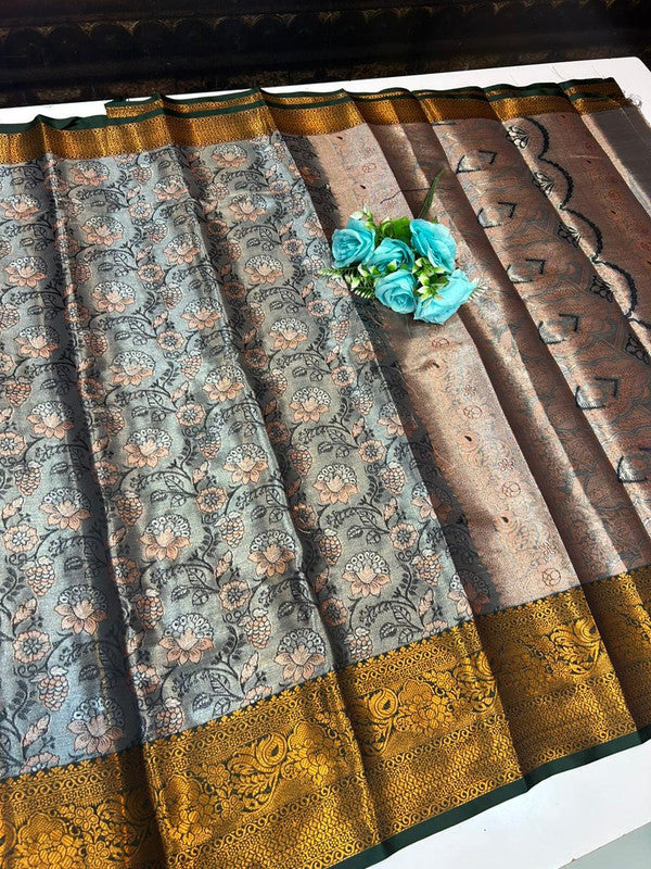 (Offer) Two Gram Tissue Saree