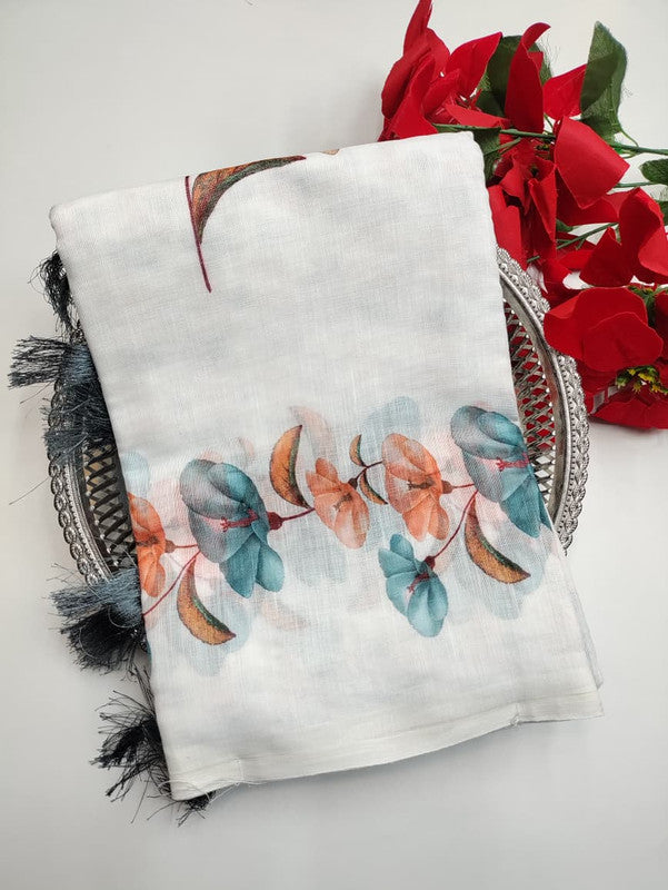 White Leaf Saree (Diwali sale) WF02